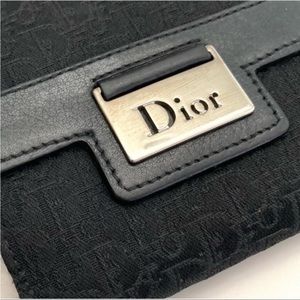 Christian Dior Black Monogram Bi-Fold Wallet